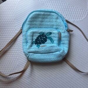 Vera Bradley Mini Blue Turtle Backpack